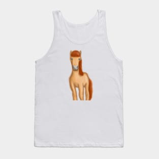 Cute Horse Drawing Tank Top